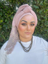Israeli Arabesque Wrap - Pink-Long Wrap-The Little Tichel Lady