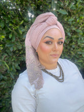Israeli Arabesque Wrap - Pink-Long Wrap-The Little Tichel Lady
