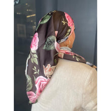 TLTL Perfect Satin Square Tichel - Rosa Noire-Squares-The Little Tichel Lady