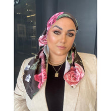 TLTL Perfect Satin Square Tichel - Rosa Noire-Squares-The Little Tichel Lady