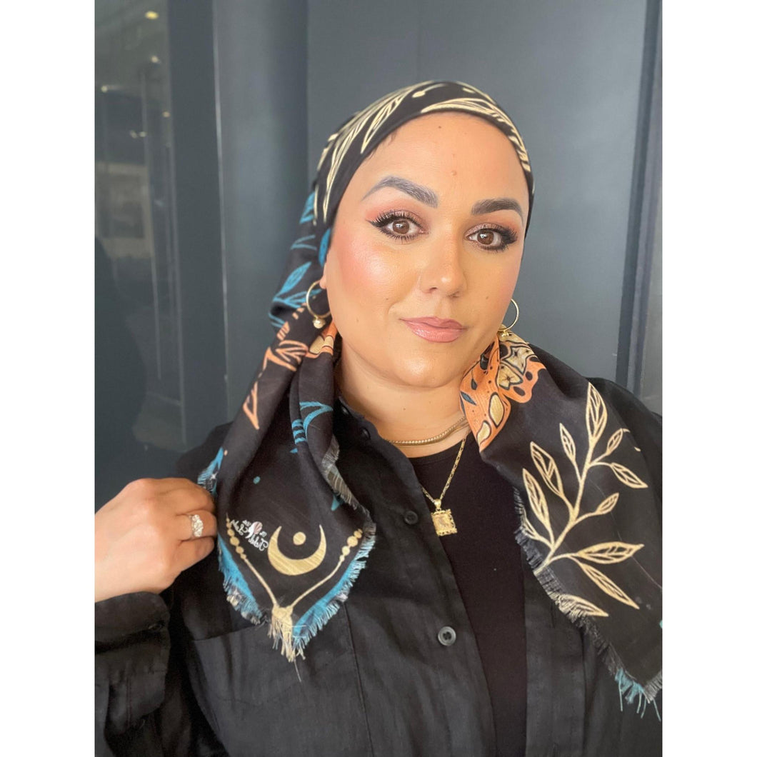 TLTL Perfect Cotton Square Tichel - Dusk Mirage-Squares-The Little Tichel Lady