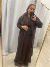Cozy Chandler Cardigan - Chocolate Brown-Sweater-The Little Tichel Lady