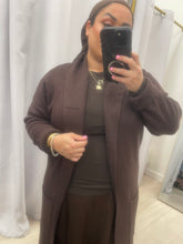 Cozy Chandler Cardigan - Chocolate Brown-Sweater-The Little Tichel Lady