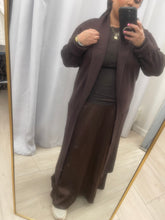 Cozy Chandler Cardigan - Chocolate Brown-Sweater-The Little Tichel Lady