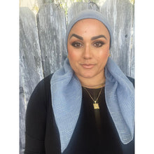 Crossgrain Turkish Classic Print Square - Sky Blue-Squares-The Little Tichel Lady