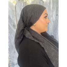 Crossgrain Turkish Classic Print Square - Black-Squares-The Little Tichel Lady