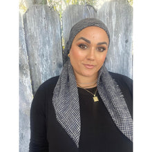 Crossgrain Turkish Textured Print Square - Navy-Squares-The Little Tichel Lady