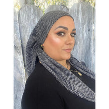 Crossgrain Turkish Textured Print Square - Navy-Squares-The Little Tichel Lady