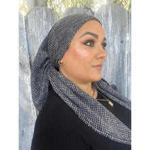 Crossgrain Turkish Textured Print Square - Navy-Squares-The Little Tichel Lady