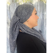 Crossgrain Turkish Textured Print Square - Navy-Squares-The Little Tichel Lady