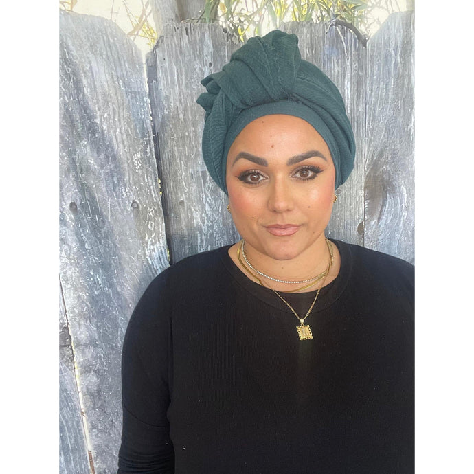 Israeli Boheme Gauzy Long Wrap - Teal Blue-Long Wrap-The Little Tichel Lady