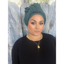 Israeli Boheme Gauzy Long Wrap - Teal Blue-Long Wrap-The Little Tichel Lady