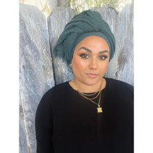 Israeli Boheme Gauzy Long Wrap - Teal Blue-Long Wrap-The Little Tichel Lady