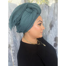 Israeli Boheme Gauzy Long Wrap - Teal Blue-Long Wrap-The Little Tichel Lady