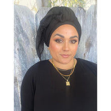 Israeli Boheme Gauzy Long Wrap - Black-Long Wrap-The Little Tichel Lady