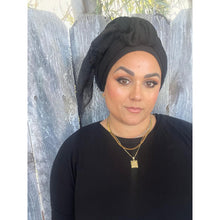 Israeli Boheme Gauzy Long Wrap - Black-Long Wrap-The Little Tichel Lady