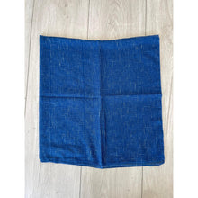 Crossgrain Turkish Classic Print Square - Denim Blue-Squares-The Little Tichel Lady