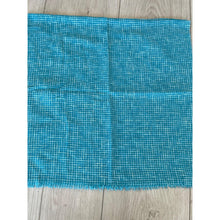 Crossgrain Turkish Textured Print Square - Turquoise-Squares-The Little Tichel Lady
