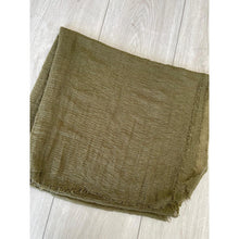 Israeli Boheme Gauzy Long Wrap - Olive-Long Wrap-The Little Tichel Lady