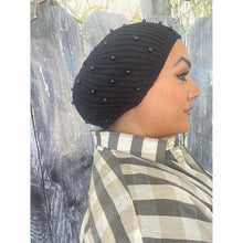 Black Pearl Beret-Beret-The Little Tichel Lady