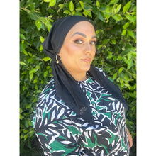 TLTL Swim Pretied Non-Slip - Onyx-Swim Pretied-The Little Tichel Lady