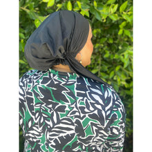 TLTL Swim Pretied Non-Slip - Onyx-Swim Pretied-The Little Tichel Lady