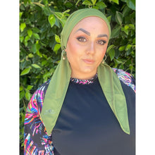 TLTL Swim Pretied Non-Slip - Olive Leaf-Swim Pretied-The Little Tichel Lady