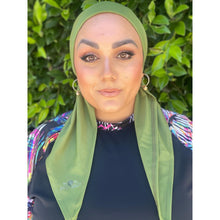 TLTL Swim Pretied Non-Slip - Olive Leaf-Swim Pretied-The Little Tichel Lady