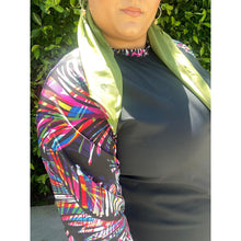 Ladies Modest Swim Dress - Black/Multi, S-3X-dress-The Little Tichel Lady