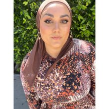 Ladies Modest Tiered Swim Dress, Neutral Print, S-XL-dress-The Little Tichel Lady