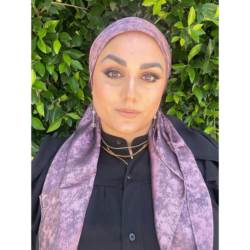 Afterglow Shimmer Square - Muted Iris-Squares-The Little Tichel Lady