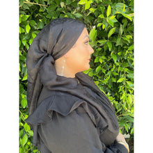 Afterglow Shimmer Square - Noir Onyx-Squares-The Little Tichel Lady