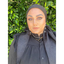 Afterglow Shimmer Square - Noir Onyx-Squares-The Little Tichel Lady