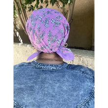 Wildflower Bandana Print Squares - Pink/Lavender-Squares-The Little Tichel Lady