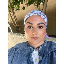 Wildflower Bandana Print Squares - Lavender/White-Squares-The Little Tichel Lady