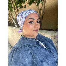 Wildflower Bandana Print Squares - Lavender/White-Squares-The Little Tichel Lady