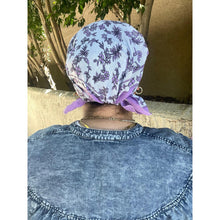 Wildflower Bandana Print Squares - Lavender/White-Squares-The Little Tichel Lady