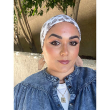 Wildflower Bandana Print Squares - Neutral/White-Squares-The Little Tichel Lady