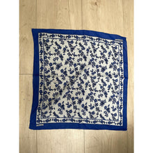 Wildflower Bandana Print Squares - Blue/Sky Blue-Squares-The Little Tichel Lady