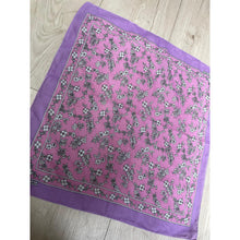 Wildflower Bandana Print Squares - Pink/Lavender-Squares-The Little Tichel Lady