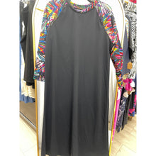 Ladies Modest Swim Dress - Black/Multi, S-3X-dress-The Little Tichel Lady