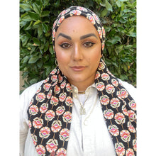 Lightweight Pretied w/ Velvet & Adjustable Band - Thistle Floral Print-Pretieds-The Little Tichel Lady