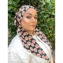Lightweight Pretied w/ Velvet & Adjustable Band - Thistle Floral Print-Pretieds-The Little Tichel Lady