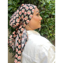 Lightweight Pretied w/ Velvet & Adjustable Band - Thistle Floral Print-Pretieds-The Little Tichel Lady