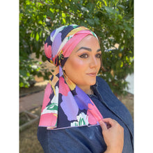 Fabulous Floral Cotton Headwrap-Long Wrap-The Little Tichel Lady