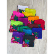 Classic Flower Square Standard Tichel-Squares-The Little Tichel Lady
