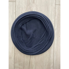 Front Pleated Cotton Beret - Navy-Berets/ Snoods-The Little Tichel Lady