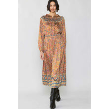 Chic Satin Midi Print Dress-dress-The Little Tichel Lady