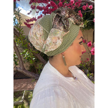 Ethereal 3-in-1 Israeli Headwrap - Olive-Long Wrap-The Little Tichel Lady