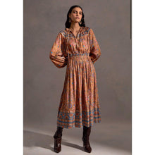 Chic Satin Midi Print Dress-dress-The Little Tichel Lady